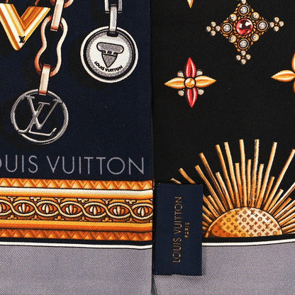 Louis Vuitton Silk Monogram Vendome Bandeau Navy 3 of 4