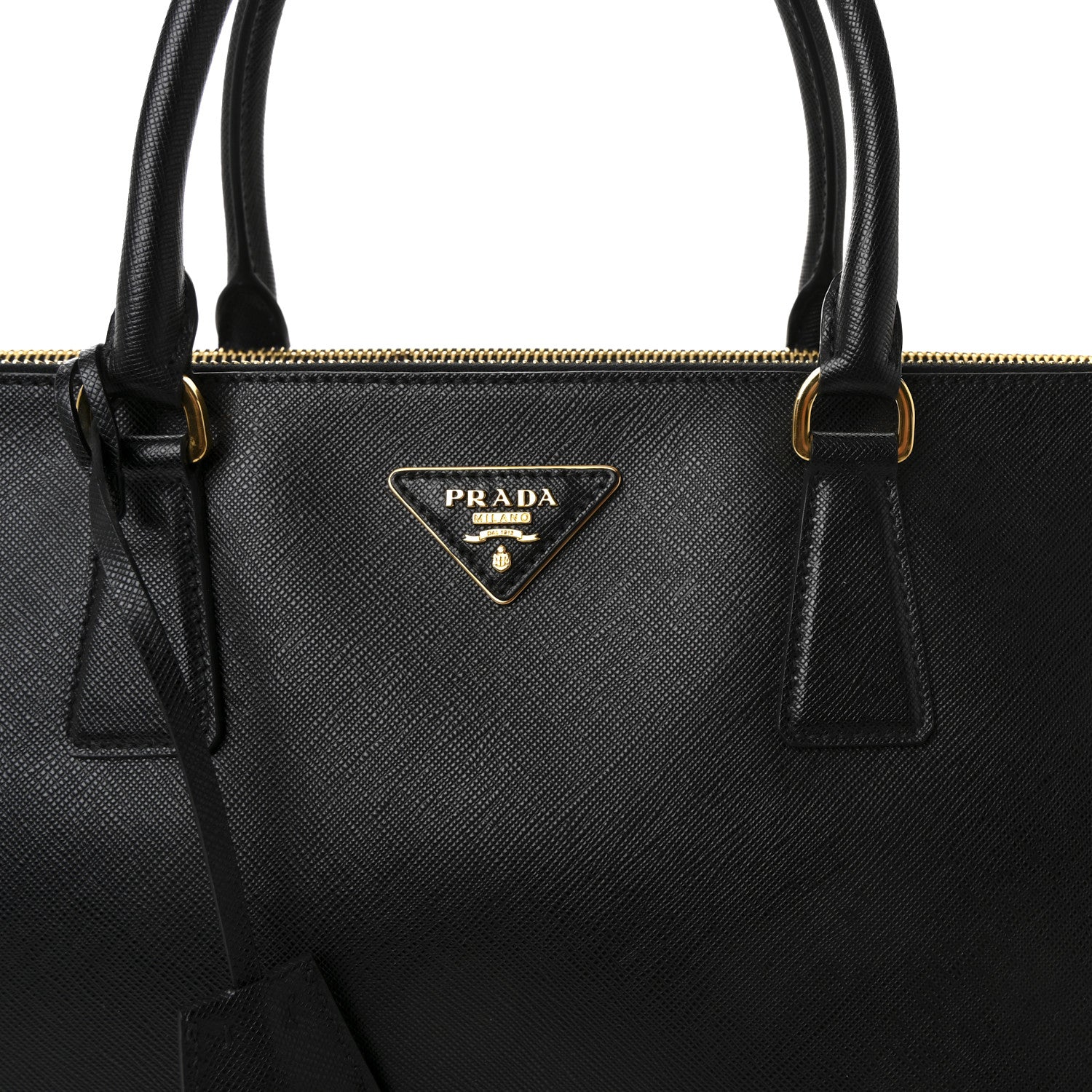 Prada Saffiano Lux Extra Large Galleria Double Zip Tote Black 7 of 10