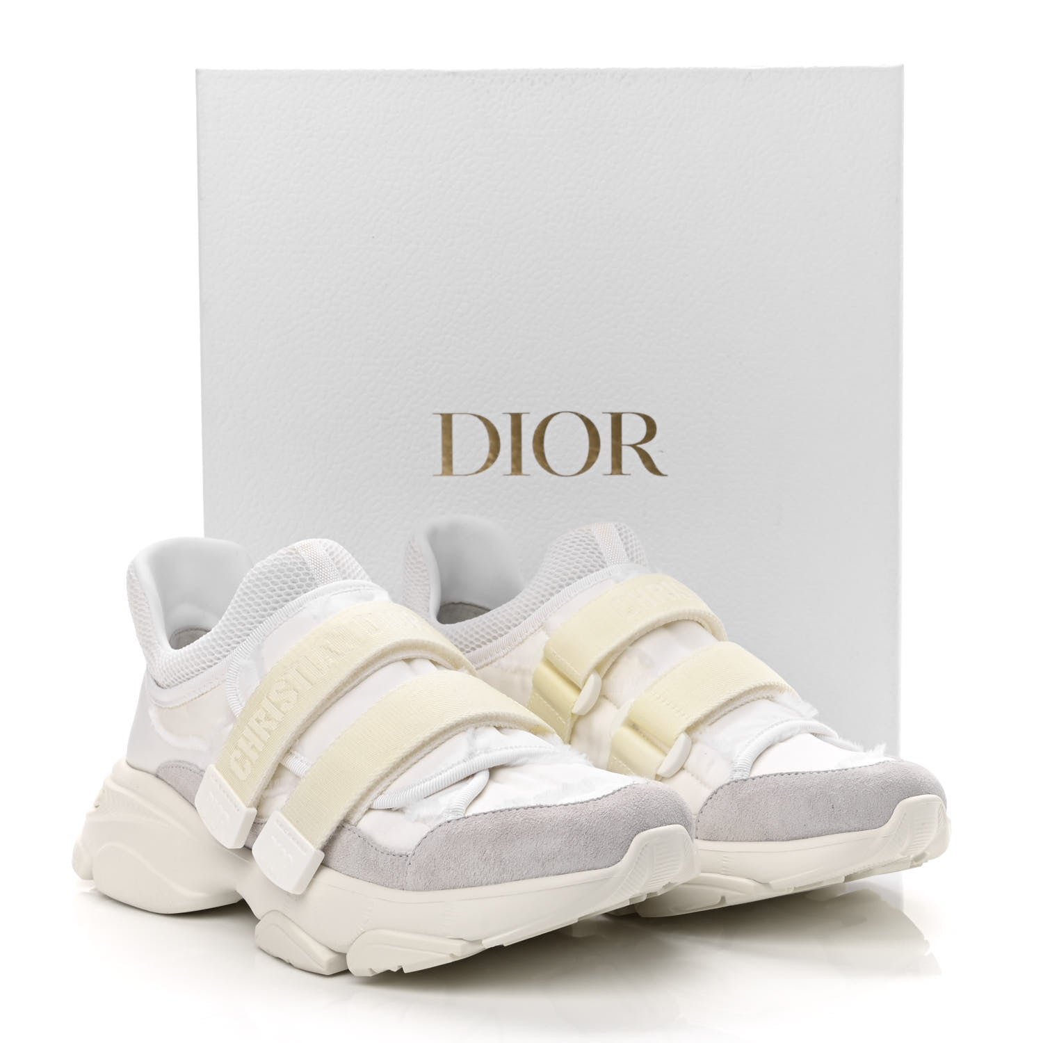 Christian Dior Technical Fabric Camouflage Womens D-Wander Sneakers 39 White 9 of 9