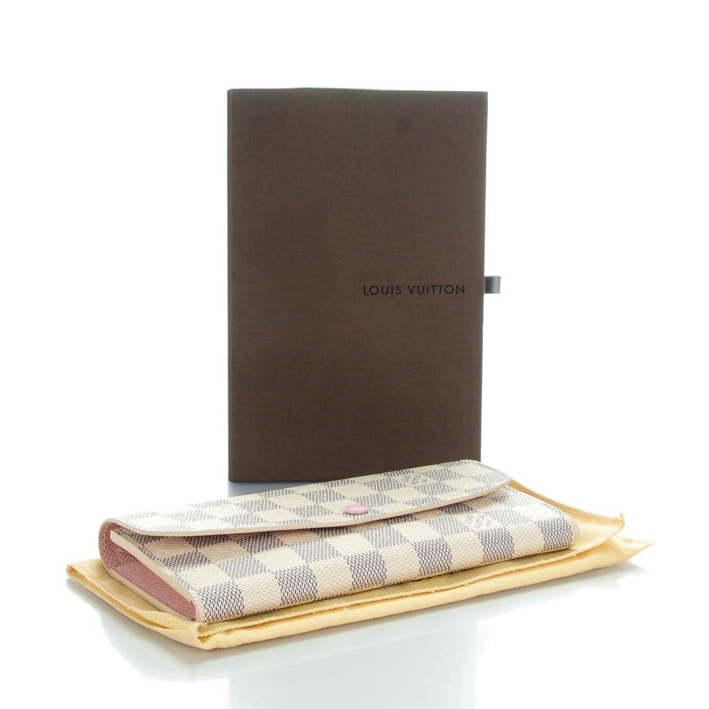Damier Azur Emilie Wallet Rose Ballerine