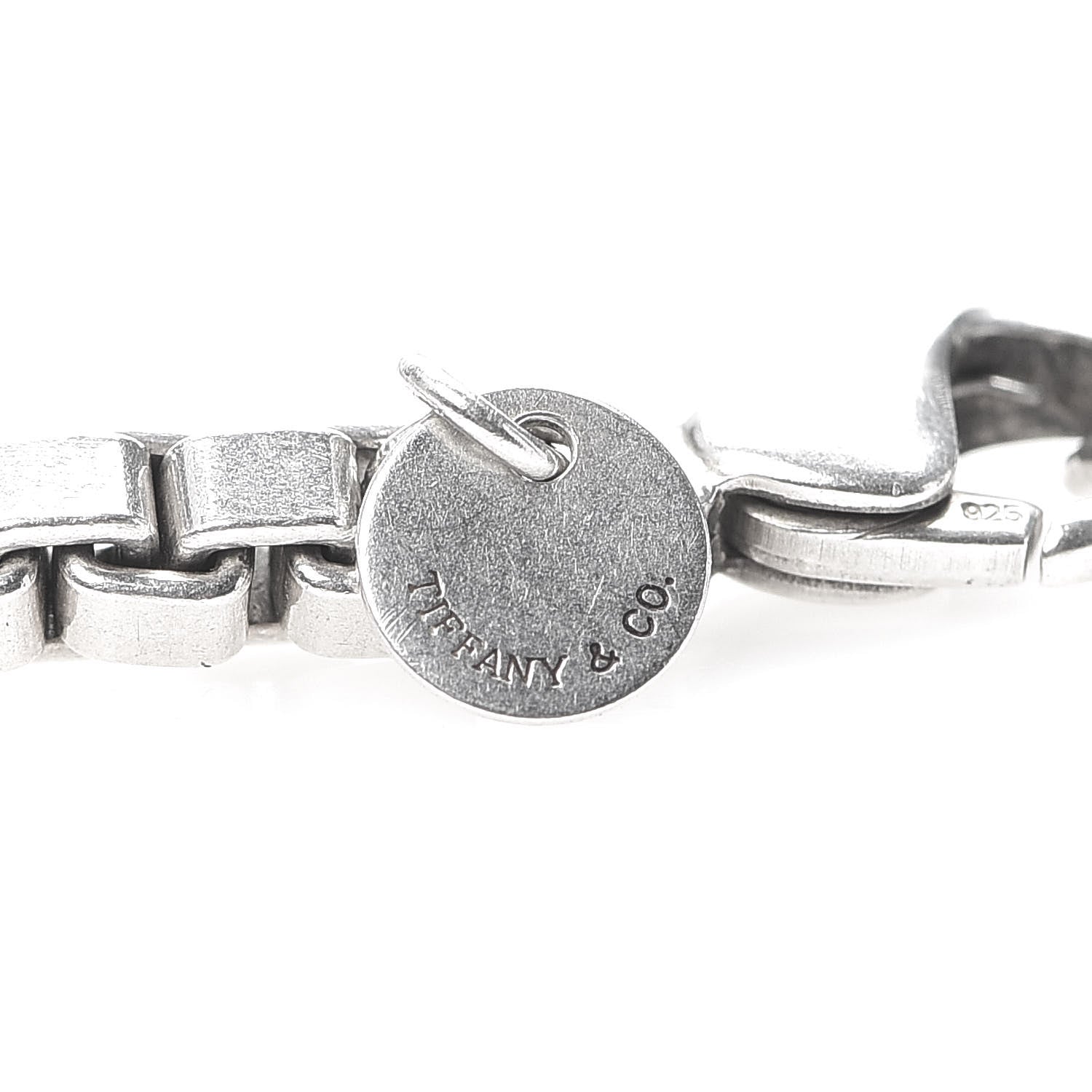 Tiffany Sterling Silver 4mm Venetian Link Bracelet 5 of 7