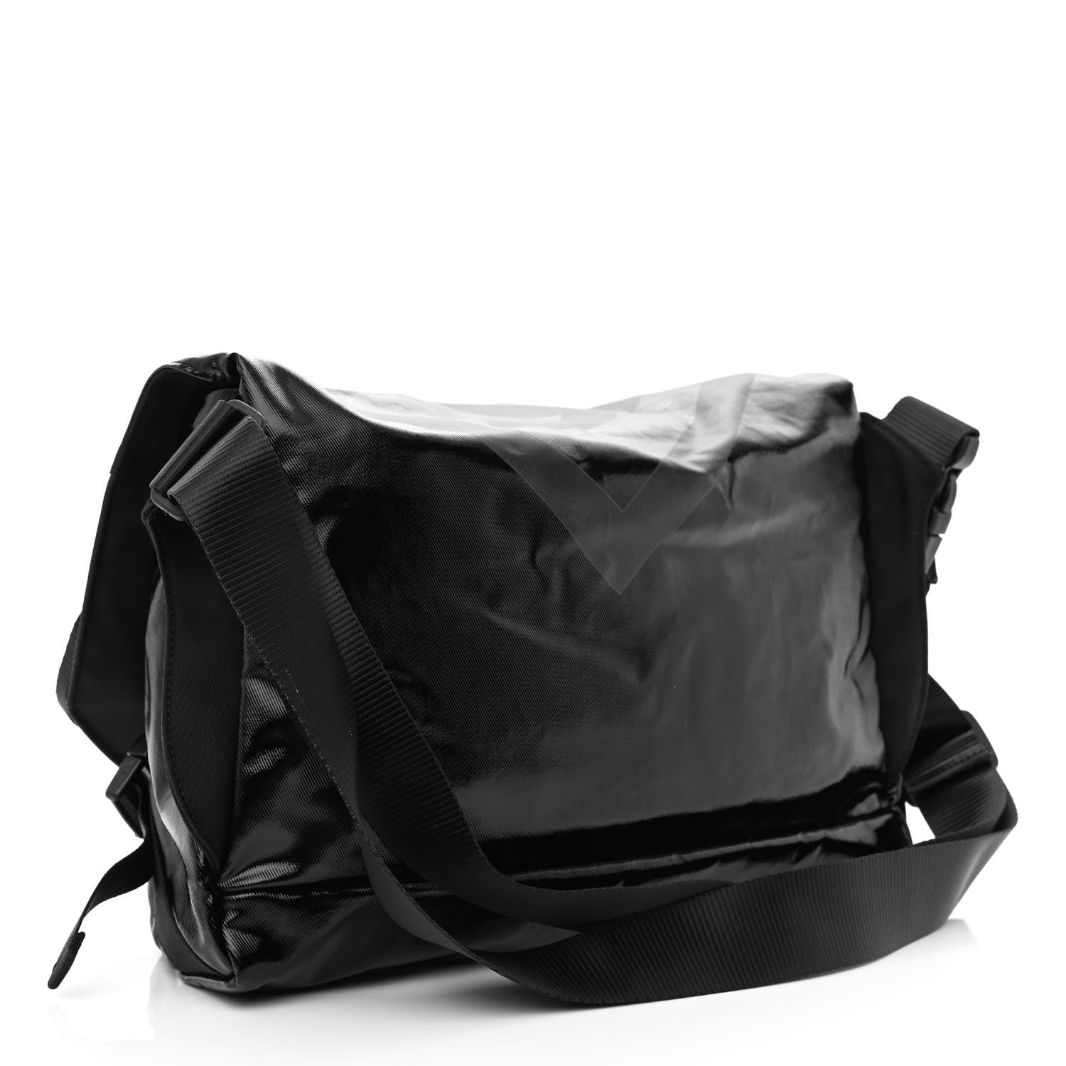 Chanel Coated Canvas Sport Messenger Black 2 of 8
