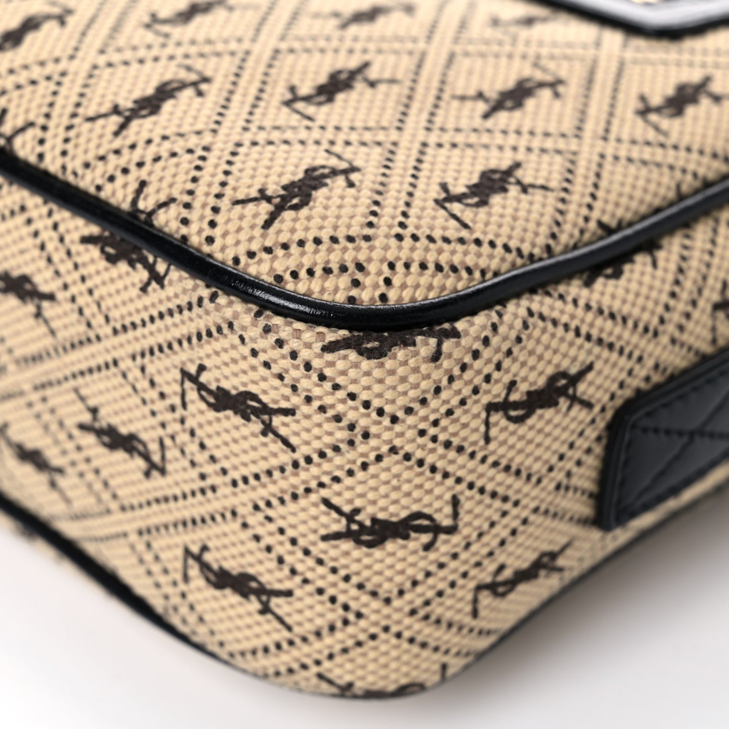 Canvas Monogram All Over Camera Bag Beige
