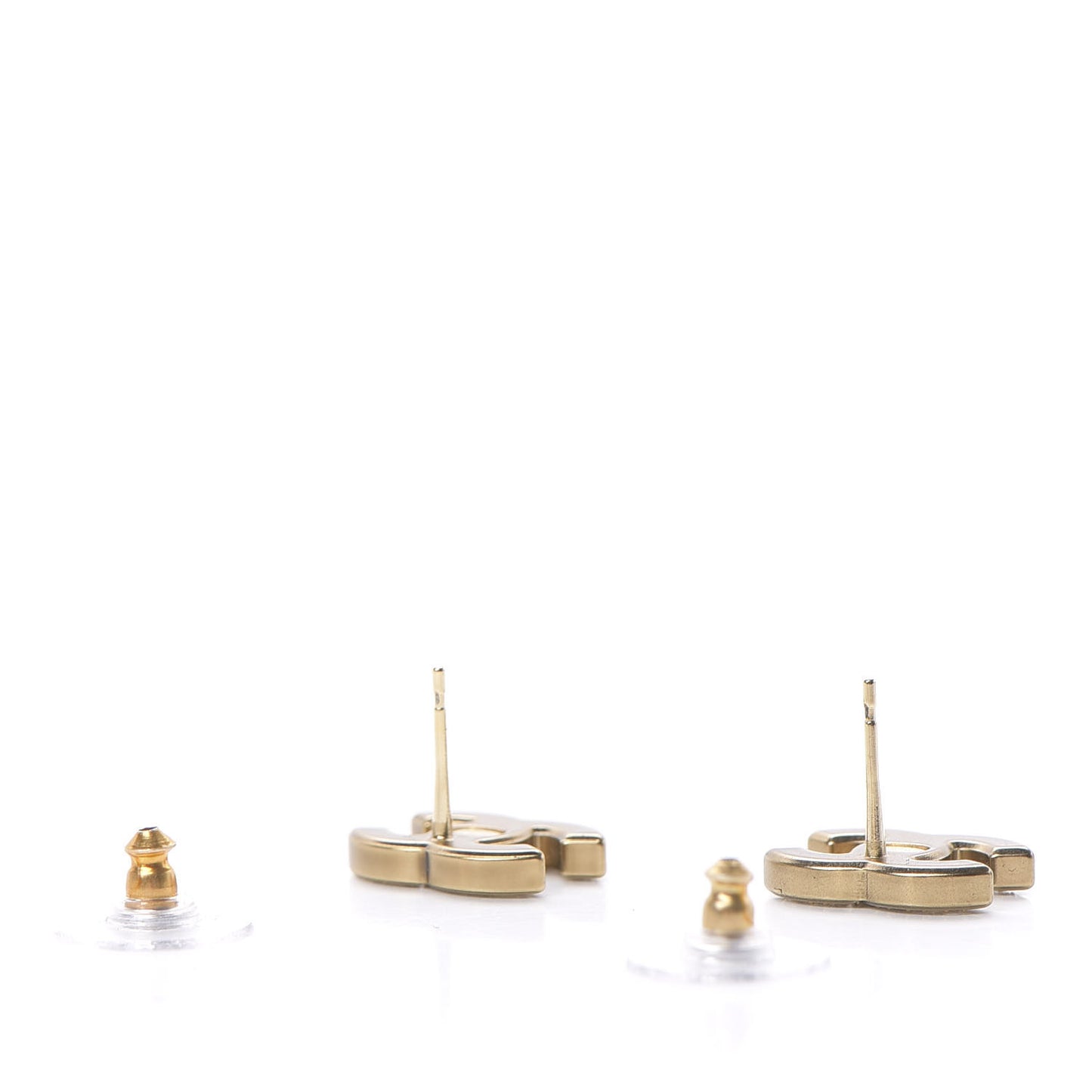 Crystal CC Earrings Gold