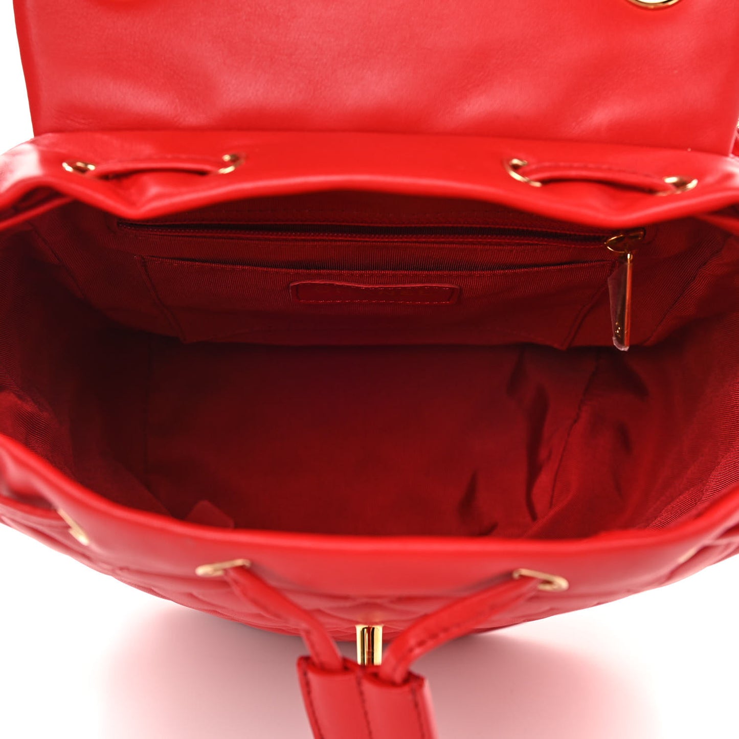 Calfskin Quilted Small Urban Spirit Backpack Red