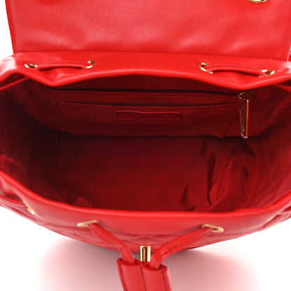 Chanel Calfskin Quilted Small Urban Spirit Backpack Red 5 of 10