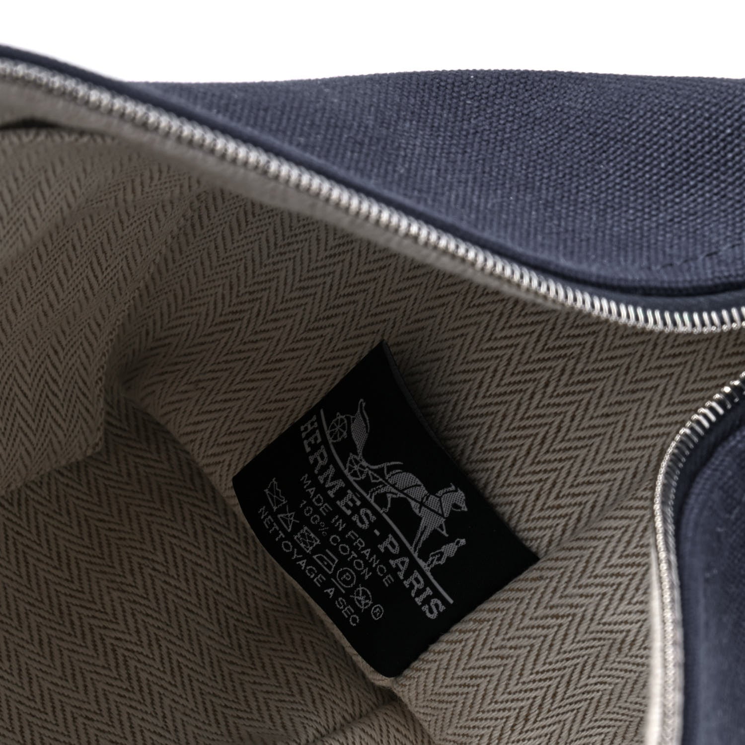 Hermes Canvas Small Bride-A-Brac Pouch Marine 4 of 4