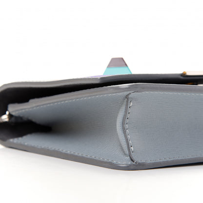 Fendi Vitello Elite Studded Hypnoteyes Tube Wallet On Chain Polvere Multicolor 6 of 10