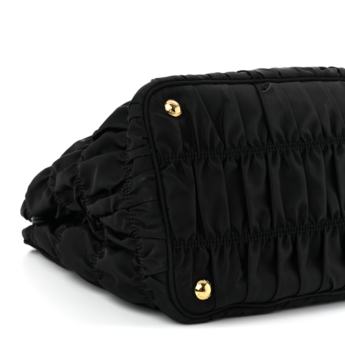 Tessuto Nylon Gaufre Tote Black