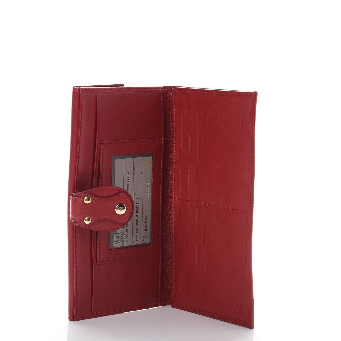 Zucca Continental Wallet Tobacco Rosso