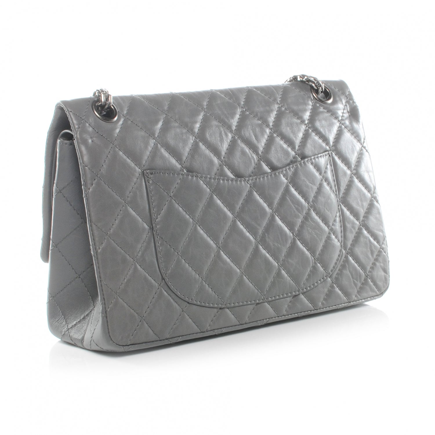 Chanel Aged Calfskin 2.55 Reissue 226 Flap Grey 3 of 9