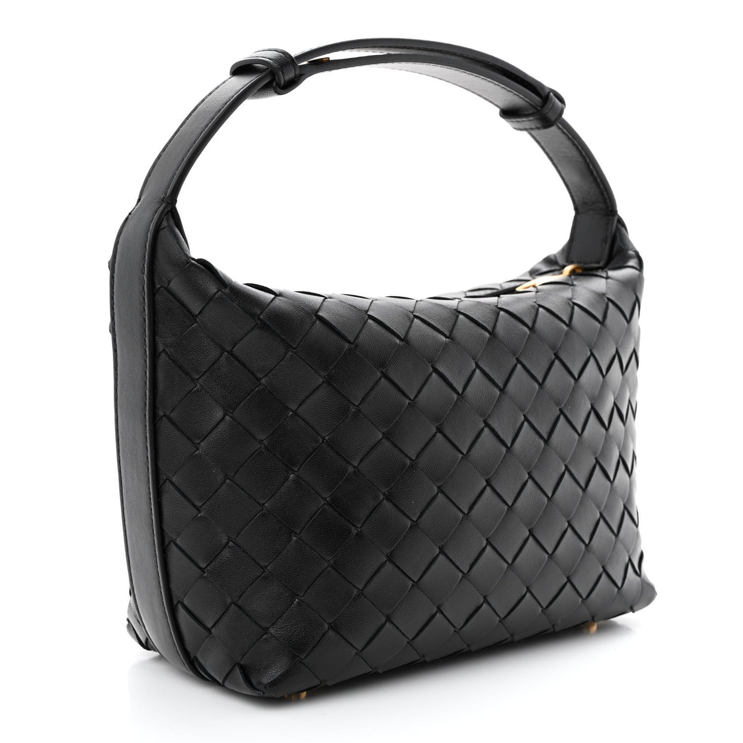 Calfskin Nappa Intrecciato Mini Wallace Black