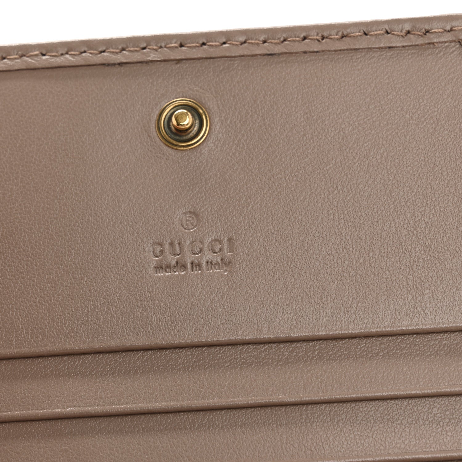 Gucci Calfskin Matelasse GG Marmont Card Case Wallet Porcelain Rose 11 of 18