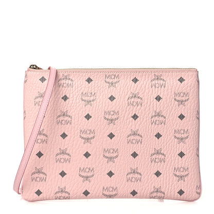MCM Visetos Medium Crossbody Pouch Soft Pink 1 of 10
