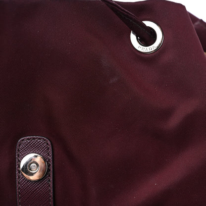 Prada Tessuto Nylon Vela Medium Backpack Bordeaux 14 of 14