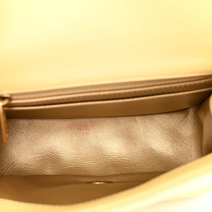 Chanel Lambskin Quilted Mini Pearl Crush Flap Yellow 6 of 12