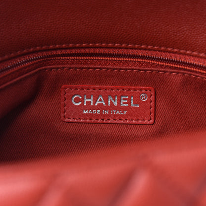 Chanel Caviar Quilted Small Coco Handle Flap Dark Red 8 of 11