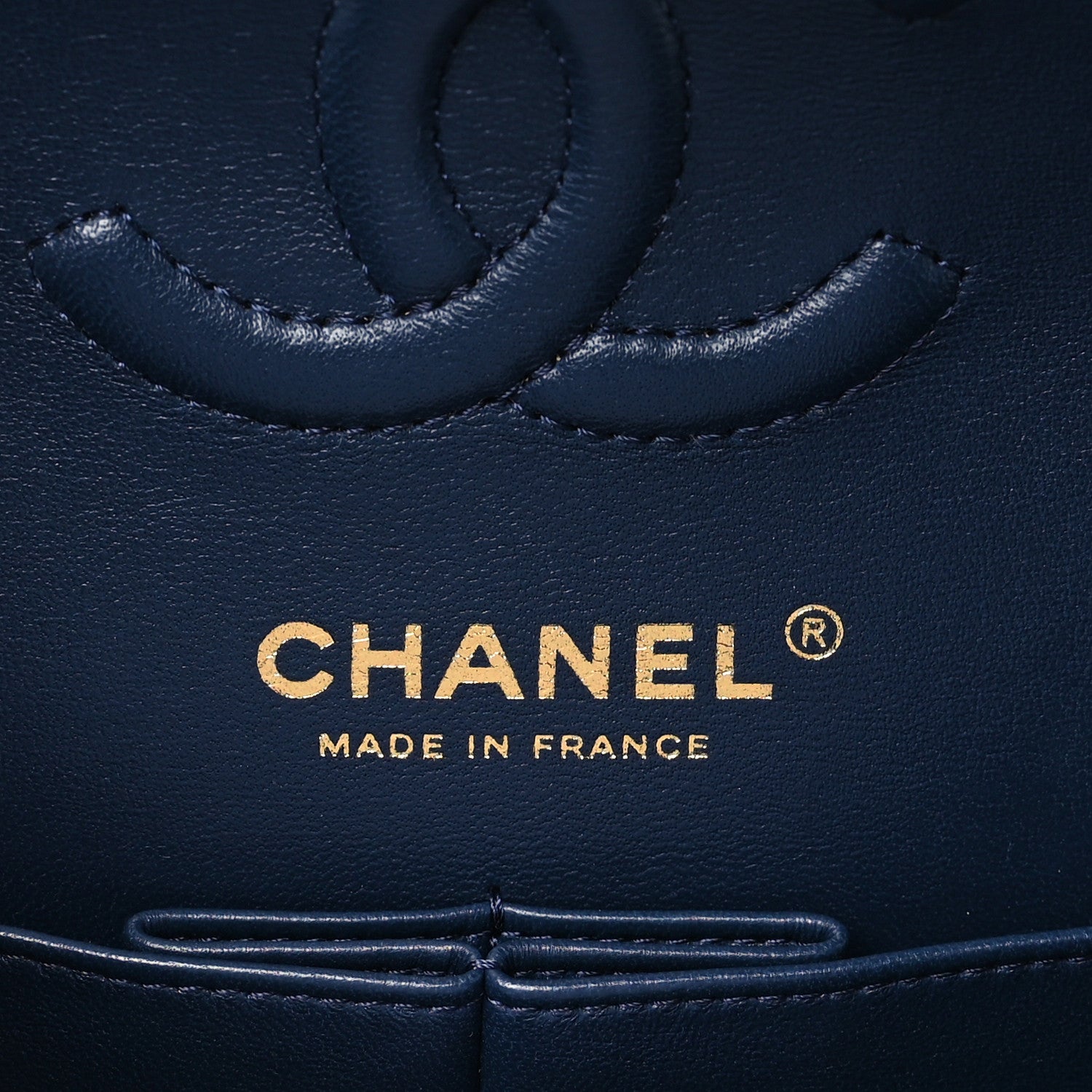 Chanel Caviar Quilted Small Double Flap Navy 6 of 11
