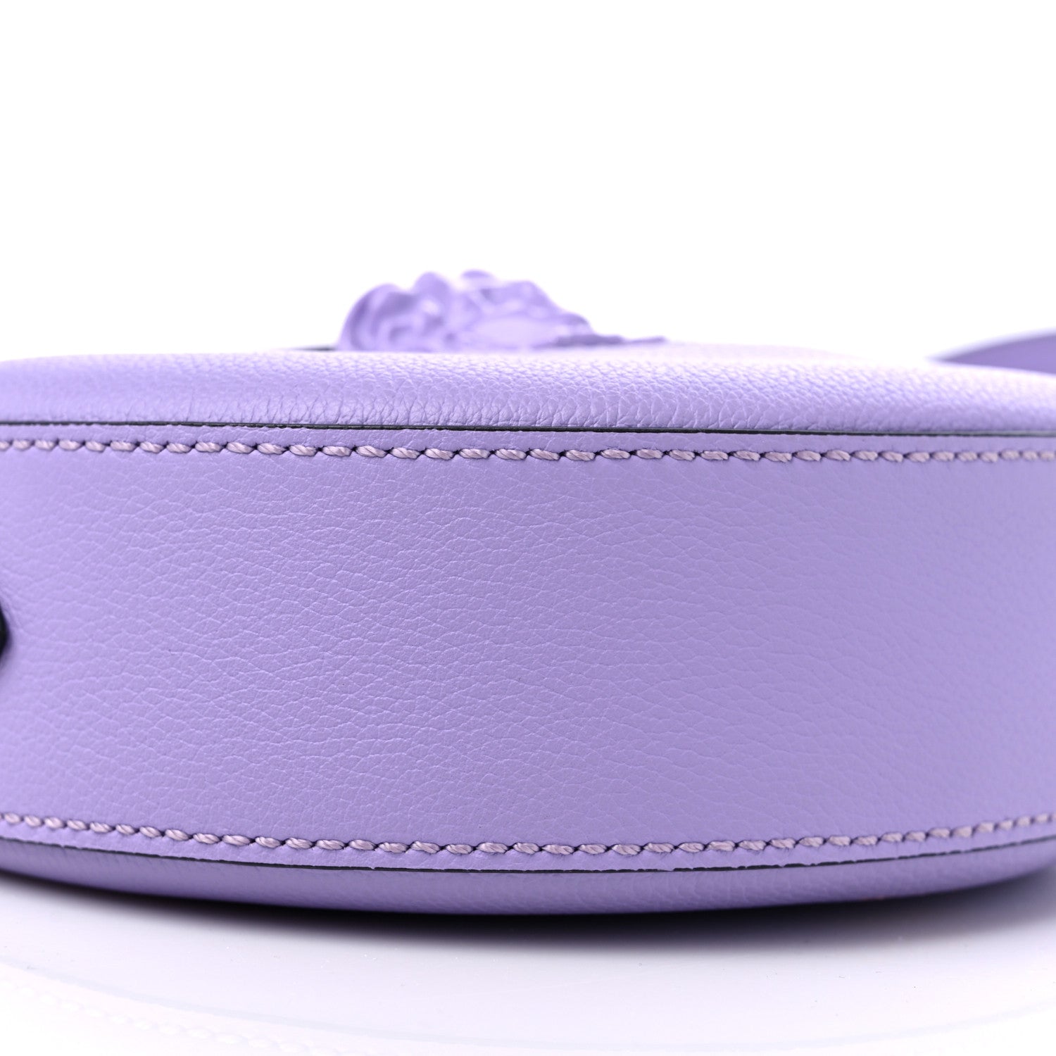 Versace Calfskin La Medusa Round Camera Bag Lilac 7 of 8