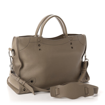 Balenciaga Veau Grana Perforated Blackout Hardware City Gris Cendre 2 of 9