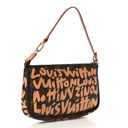 Louis Vuitton Monogram Graffiti Pochette Accessories Peach 3 of 11