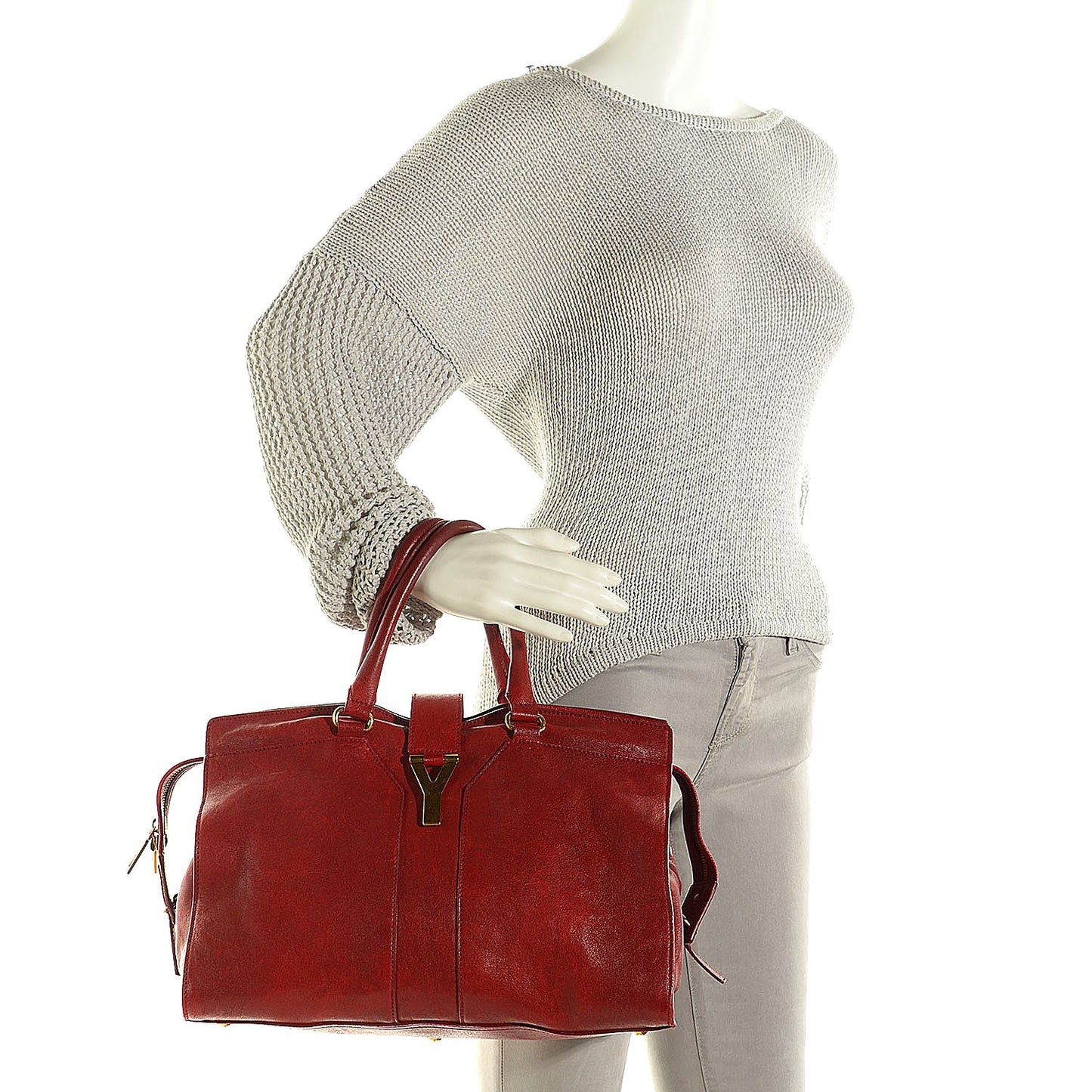 Sheepskin Medium Cabas ChYc Red