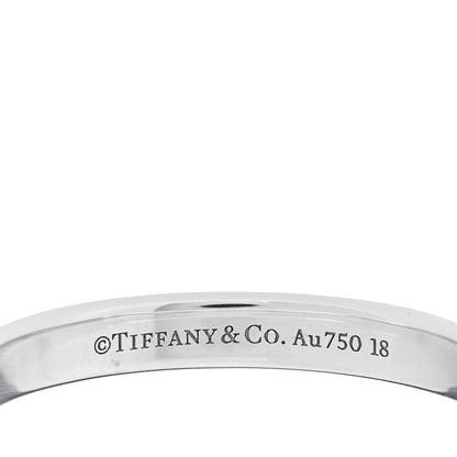 Tiffany 18K White Gold Lock Ring 63 10.5 4 of 5