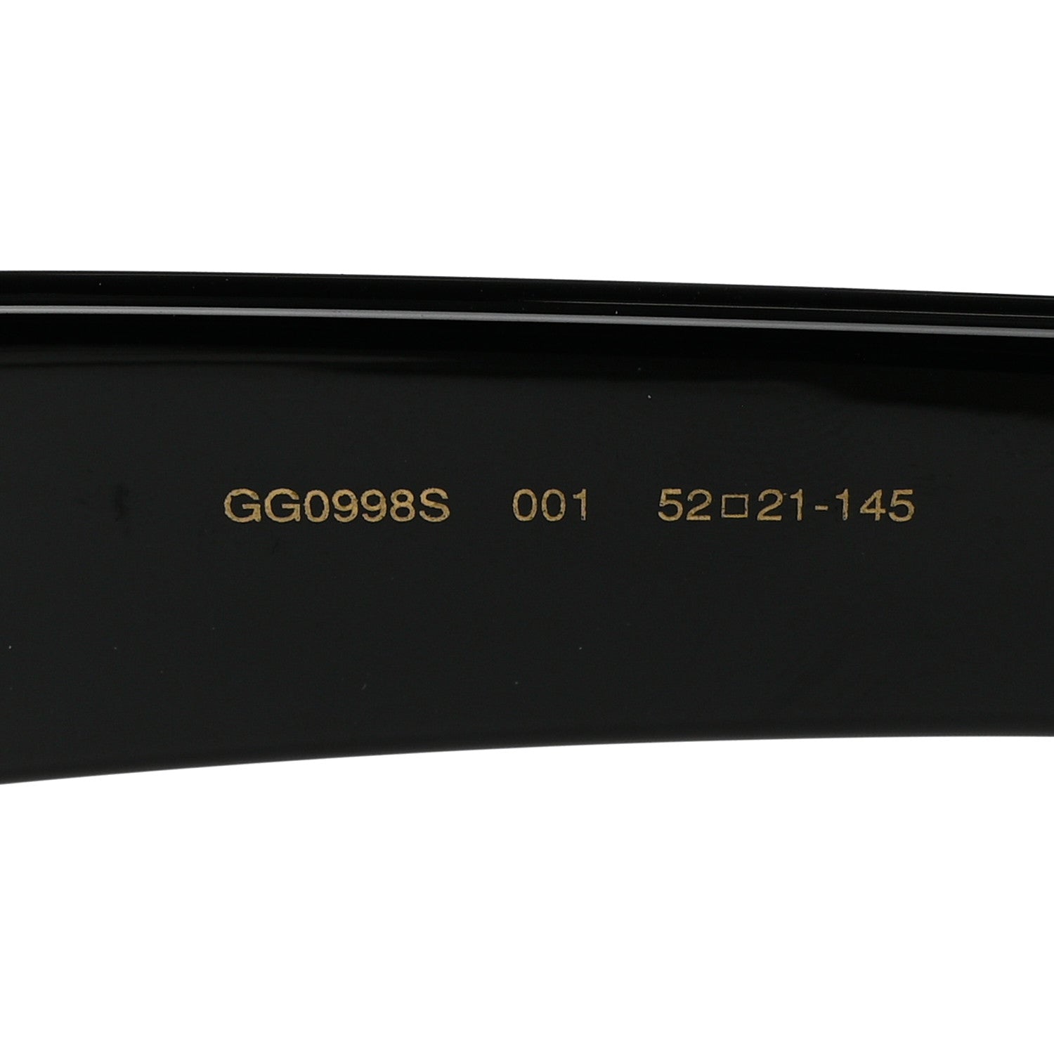 Gucci Rectangle 52mm Frame Sunglasses GG0998S Black 5 of 8