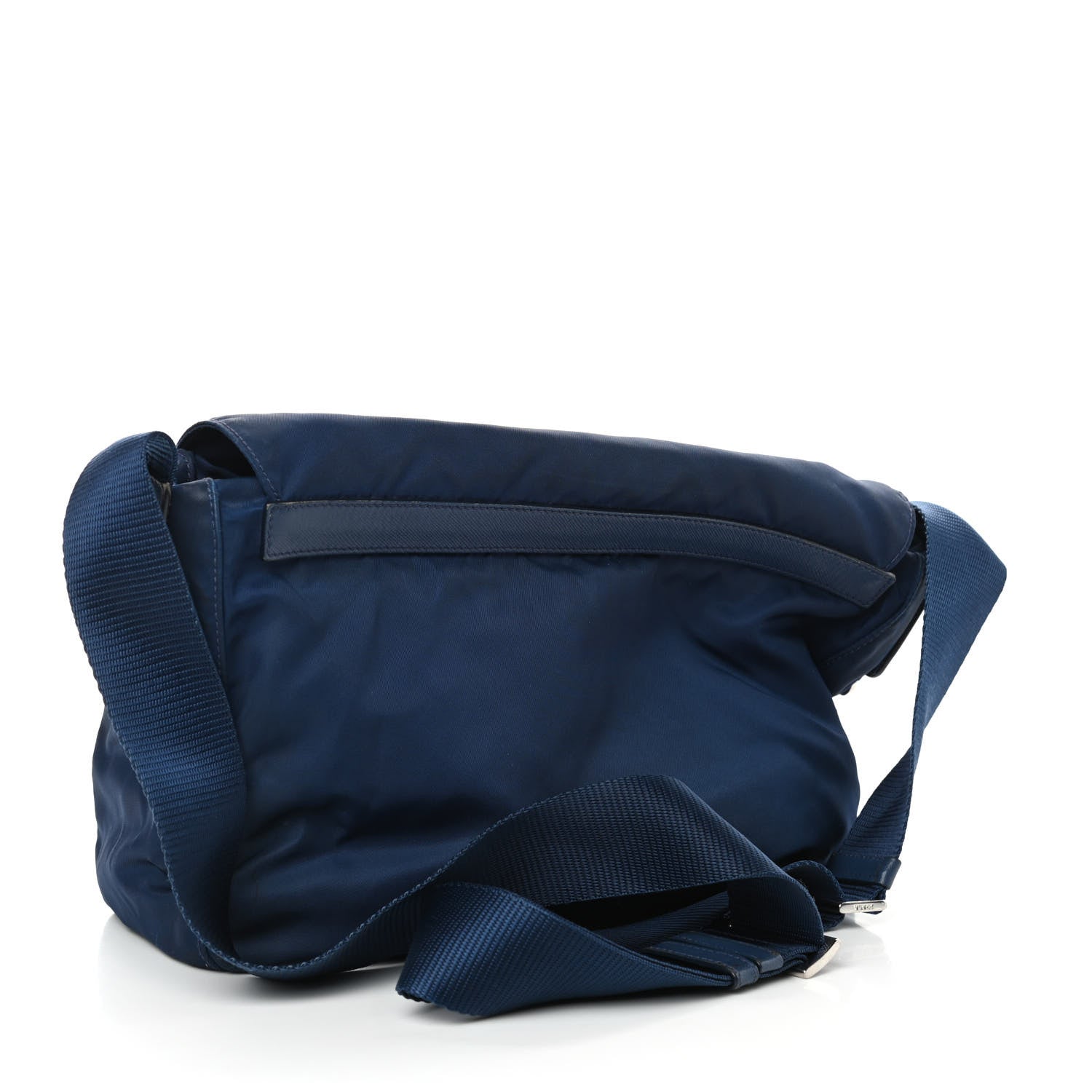 Prada Tessuto Nylon Vela Messenger Bag Blue 3 of 9
