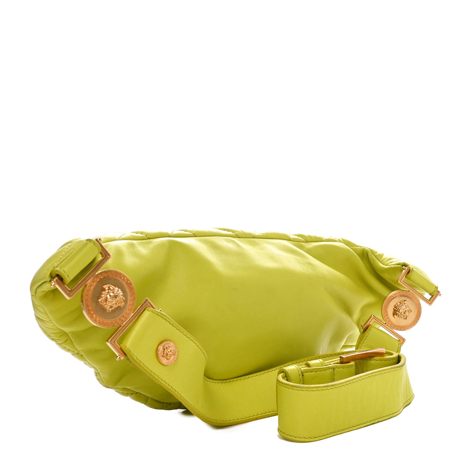 Versace Nappa Quilted Medusa Belt Bag Green 3 of 10