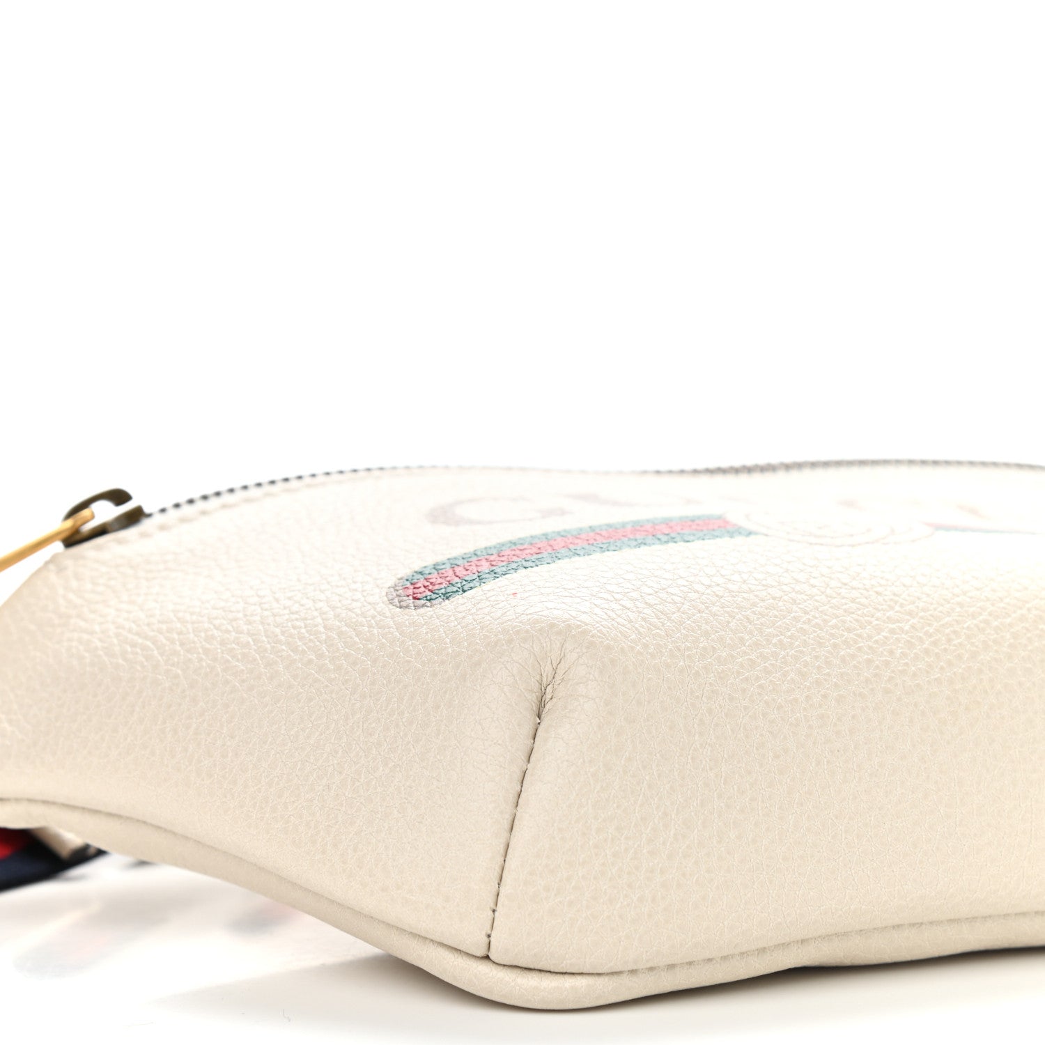 Gucci Grained Calfskin Small Logo Belt Bag White 8 of 9