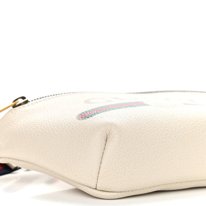 Gucci Grained Calfskin Small Logo Belt Bag White 8 of 9