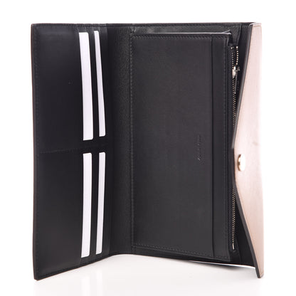 Celine Smooth Calfskin Pocket Tri-Fold Multifunction Envelope Flap Wallet Black Blue Camel 5 of 7