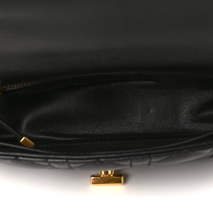 Christian Dior Calfskin Cannage Small Caro Bag Black 4 of 7
