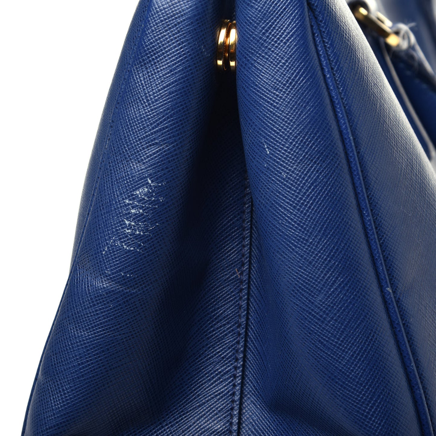 Saffiano Lux Extra Large Galleria Double Zip Tote Bluette
