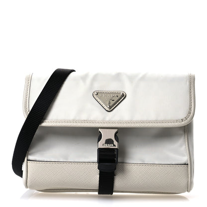 Prada Re-Nylon Saffiano Smartphone Case Crossbody Talco 8 of 10