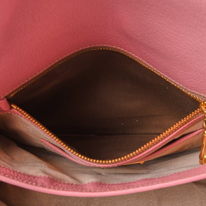 Miu Miu Goatskin Madras Shoulder Bag Rosa 7 of 11