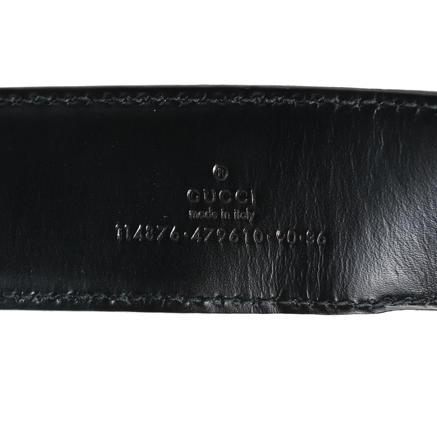 Guccissima Interlocking G 40mm Belt 90 36 Black