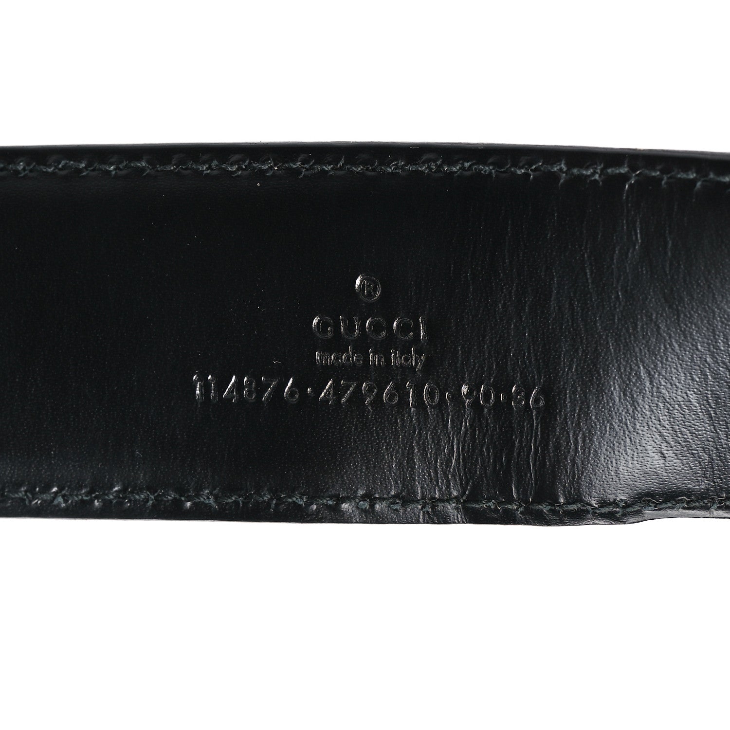 Gucci Guccissima Interlocking G 40mm Belt 90 36 Black 5 of 7