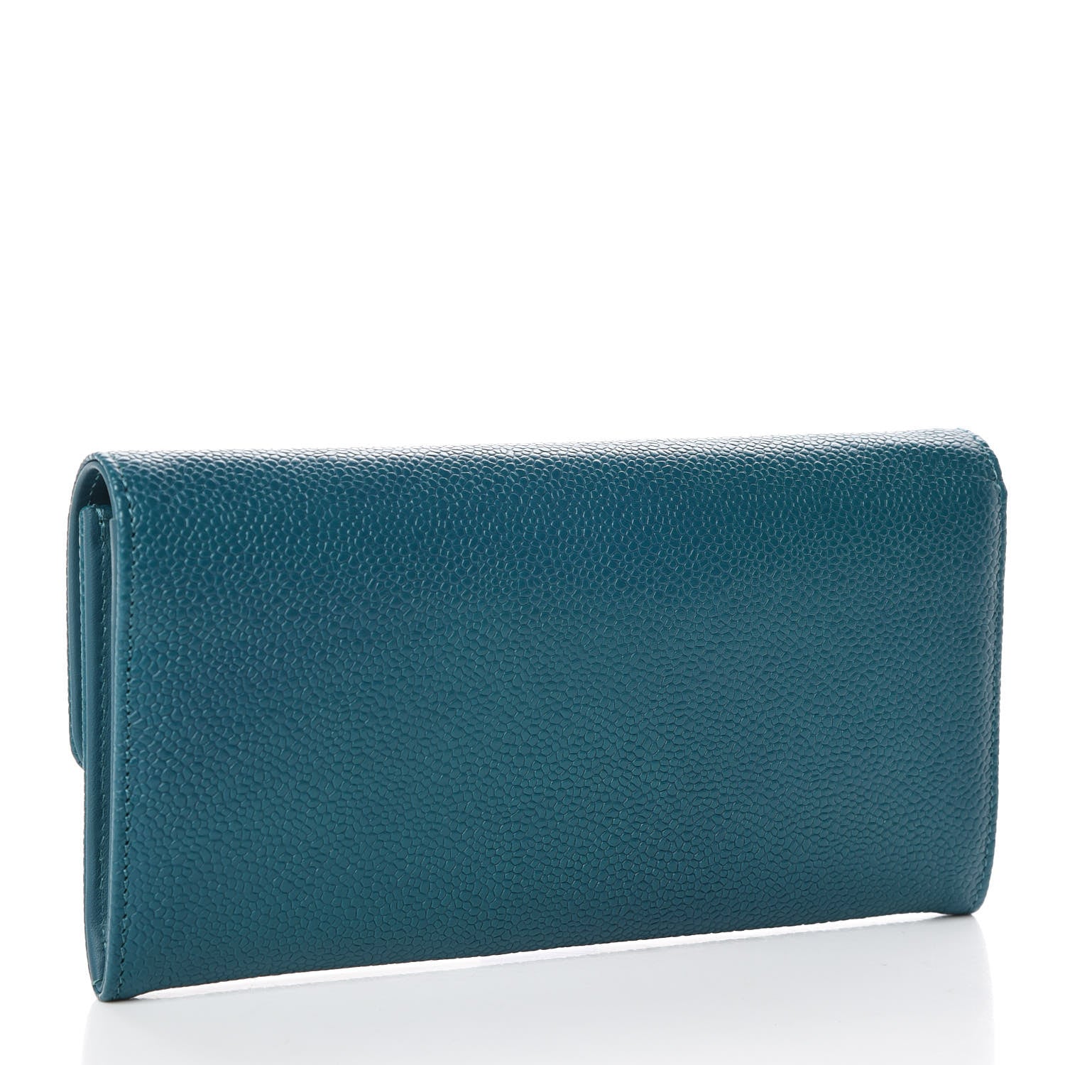 Chanel Caviar Timeless CC Large Gusset Flap Wallet Blue 3 of 10