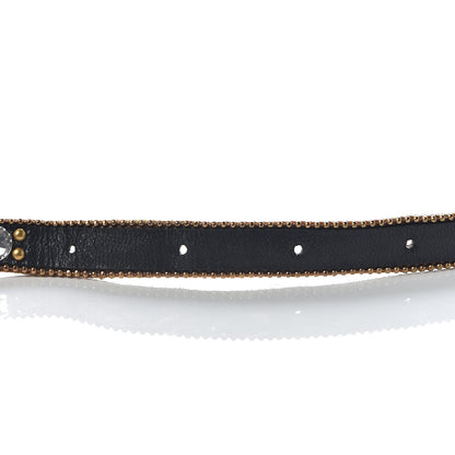 Gucci Calfskin Crystal Embellished Double G Choker Necklace Multicolor 5 of 6