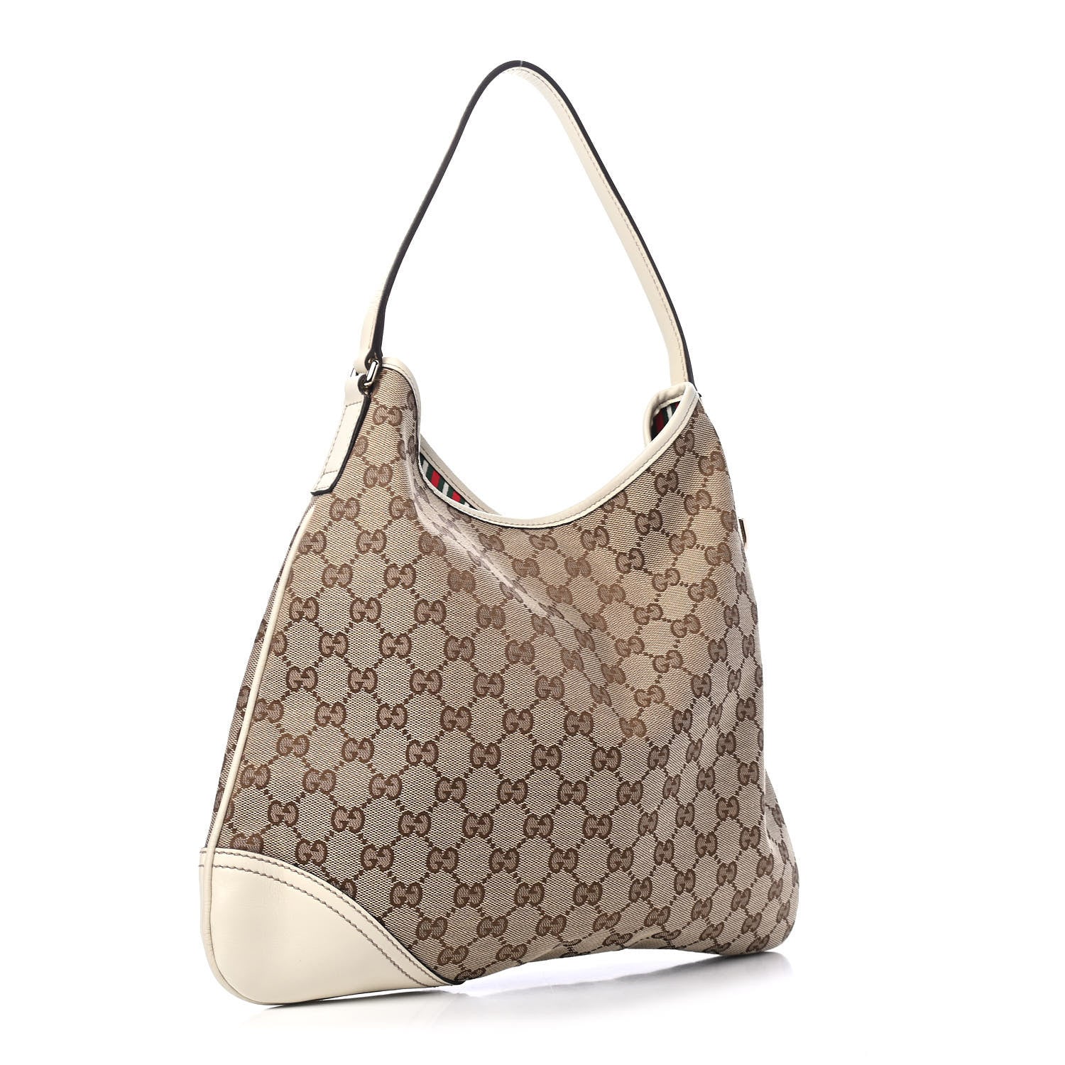 Gucci Monogram Medium New Britt Hobo Off White 2 of 4