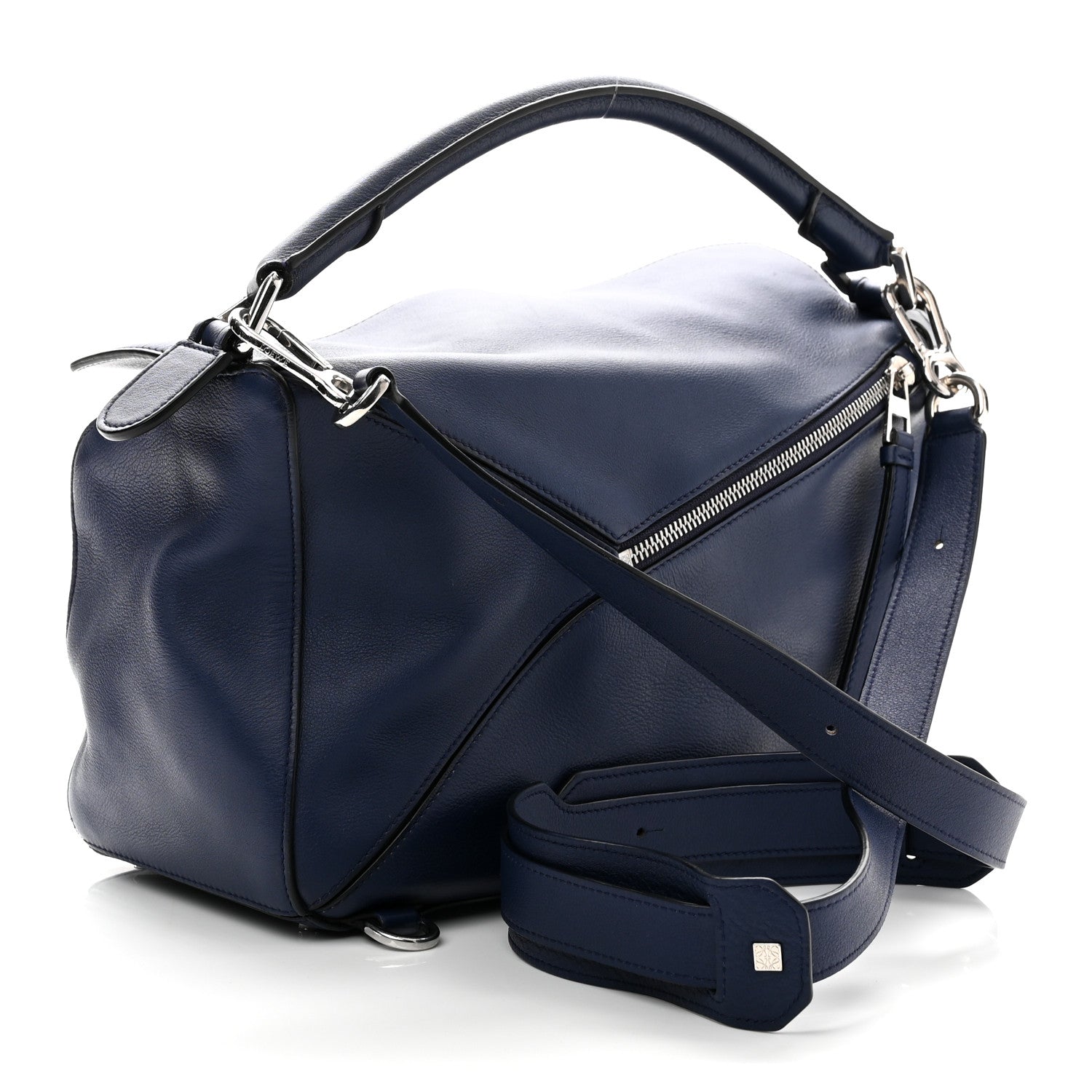 Loewe Calfskin Medium Puzzle Bag Marine 3 of 10