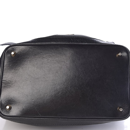 Burberry Calfskin Perforated Ellers Satchel Black 15 of 31