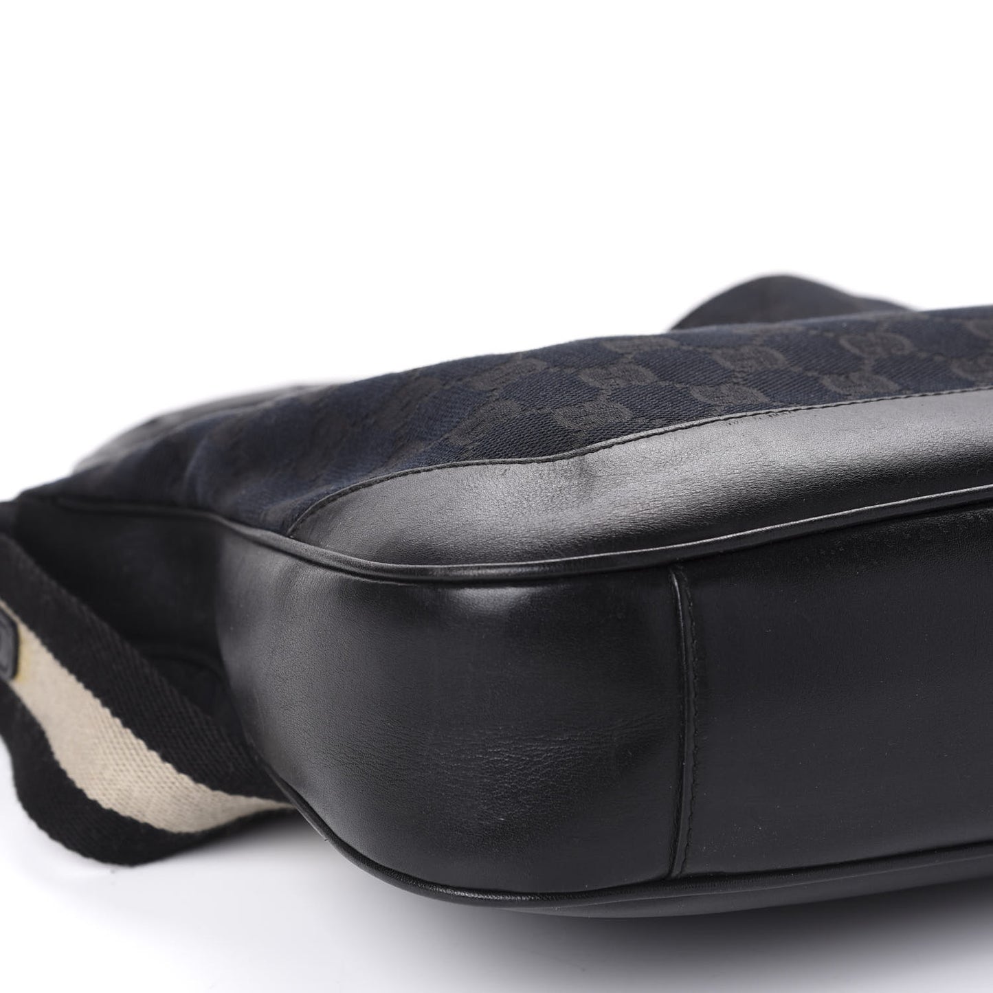Monogram Bamboo Top Handle Bag Black
