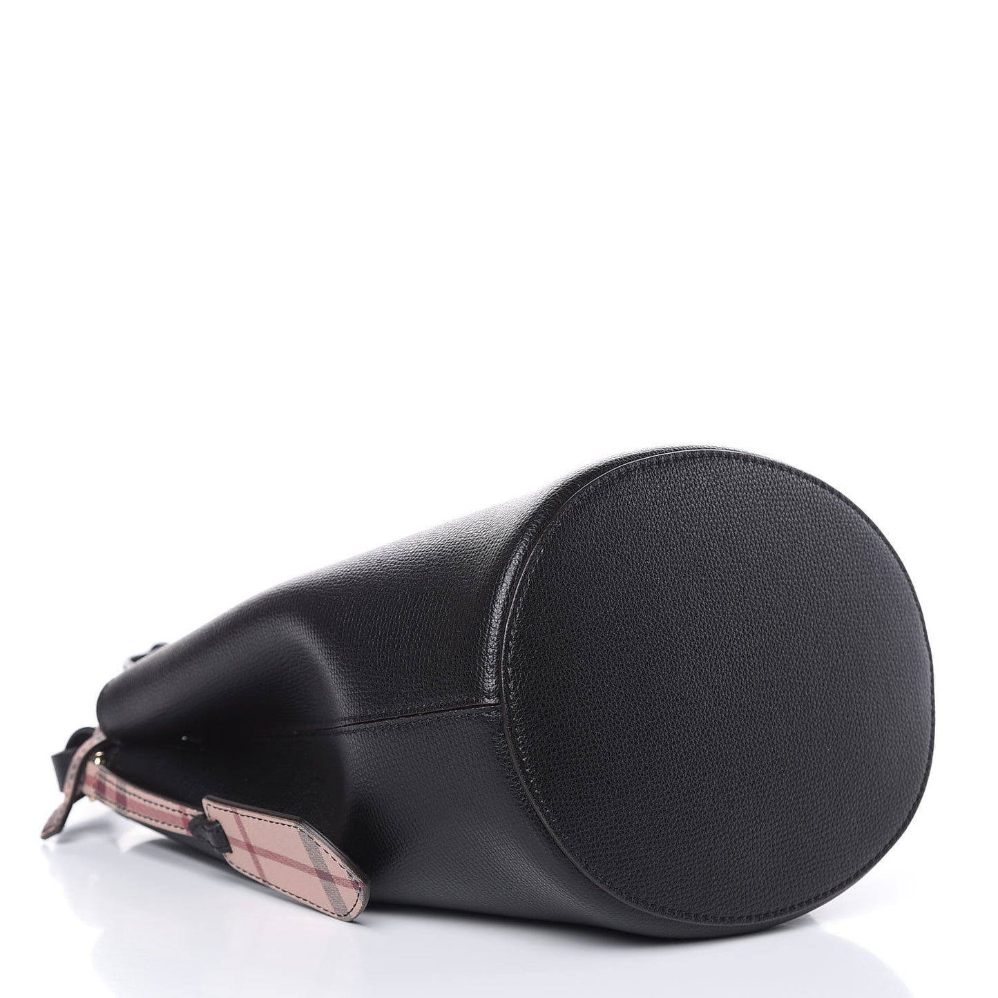 London Grainy Calfskin Small Lorne Bucket Crossbody Black