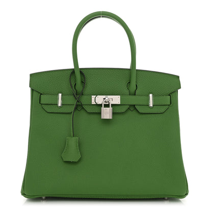 Hermes Togo Birkin 30 Vert Yucca 1 of 13