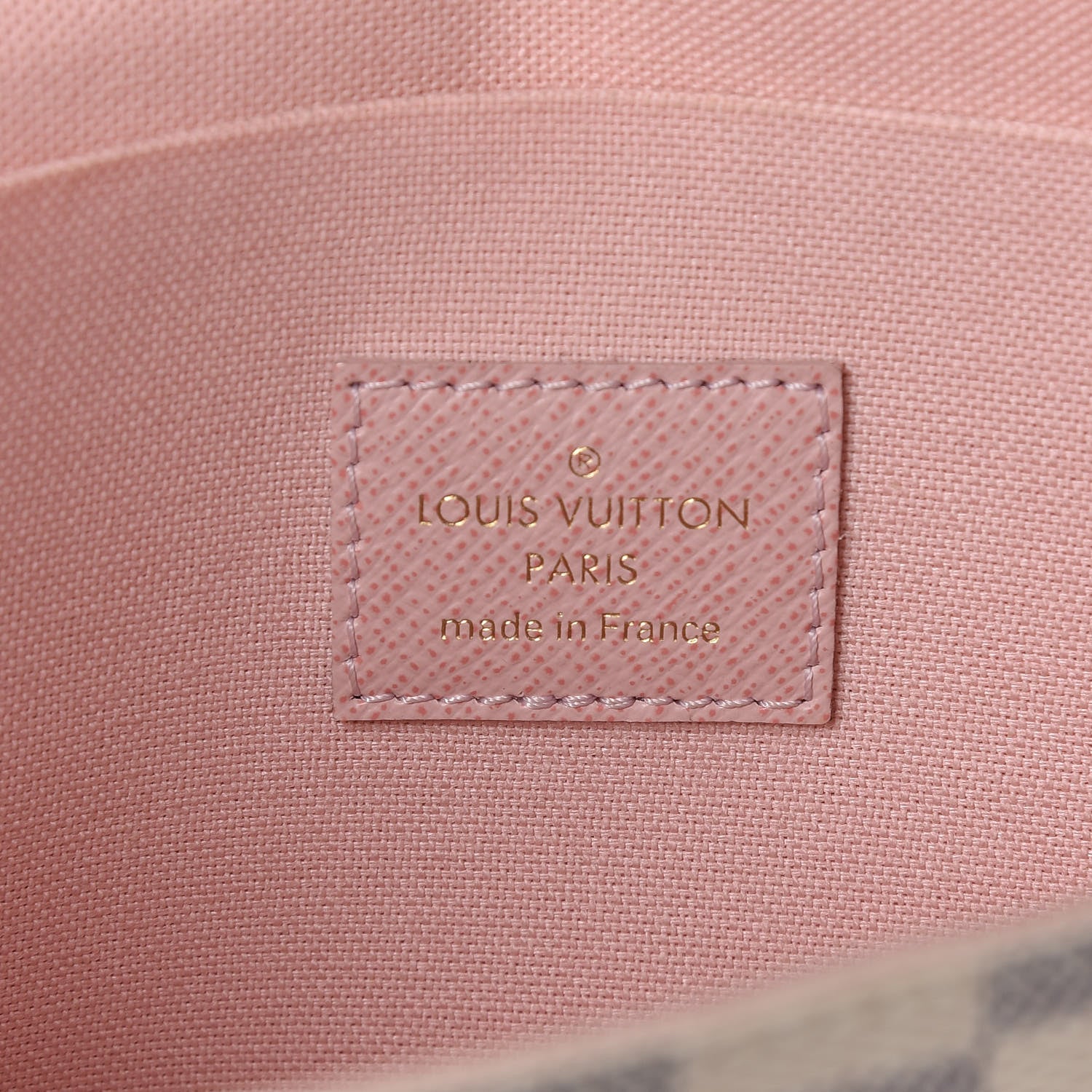 Louis Vuitton Damier Azur Pochette Felicie Chain Wallet Rose Ballerine 6 of 9