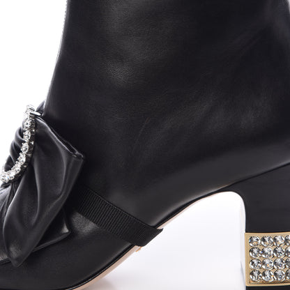 Gucci Nappa Removable Bow Candy Ankle Boots 40 Black 15 of 17