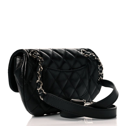 Chanel Calfskin Quilted CC Uniform Flap Belt Bag Black 3 of 11